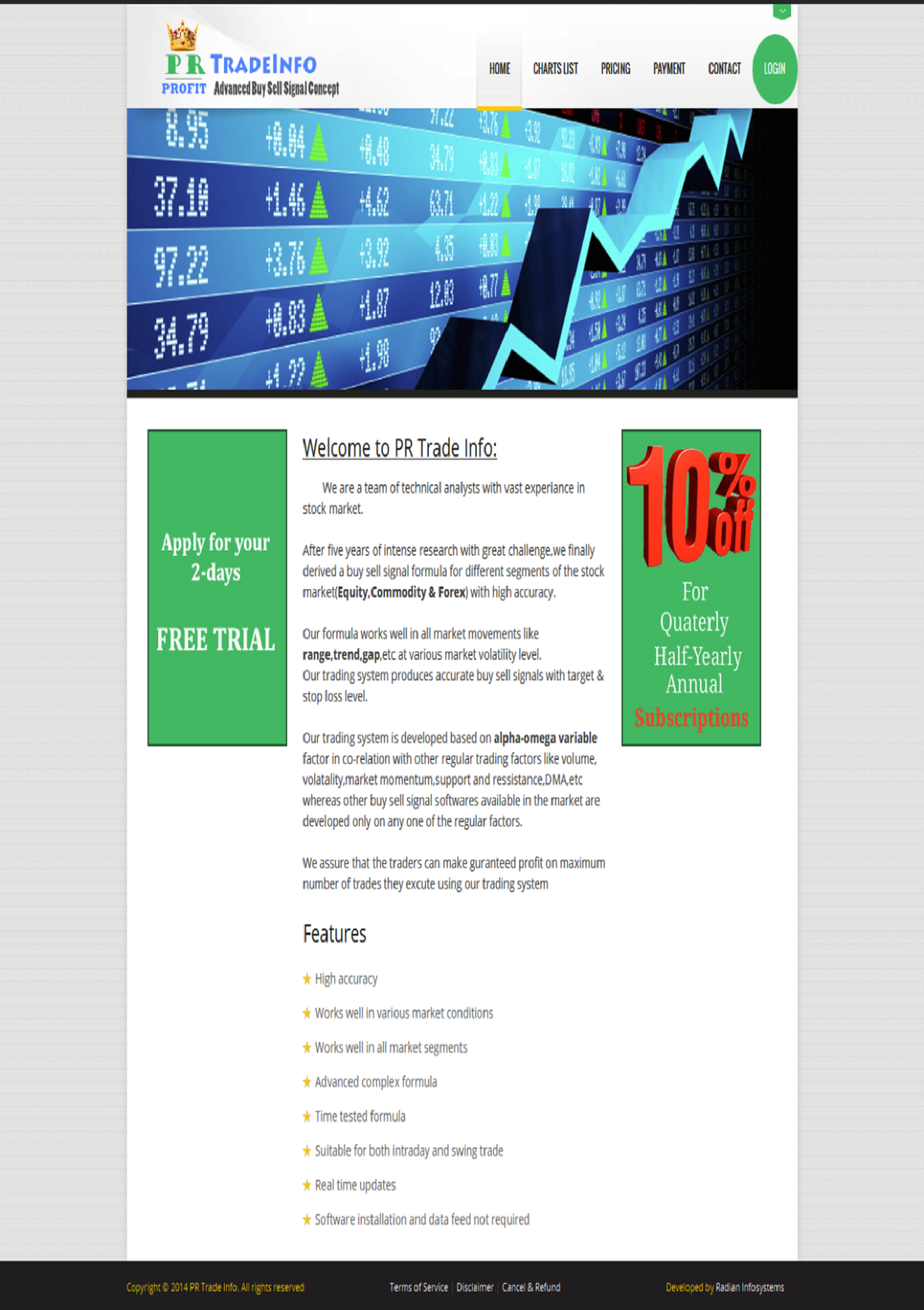 Trade Pr PR Trade Info | Radian Infosystems